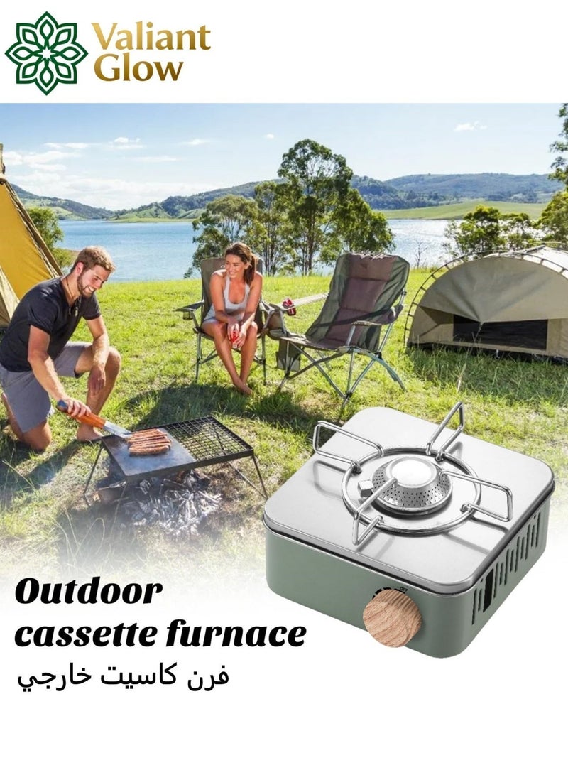 Valiant Glow Ultra-light, portable, and versatile gas stove | emergency gas stove、camp stove、camping accessories、camping stove、portable gas stove、portable stove | Stable and windproof | Powerful flame and 3-second ignition | No power required | 75% smaller than conventional stoves | Suitable for camping, fishing, and indoor cooking - Image 3